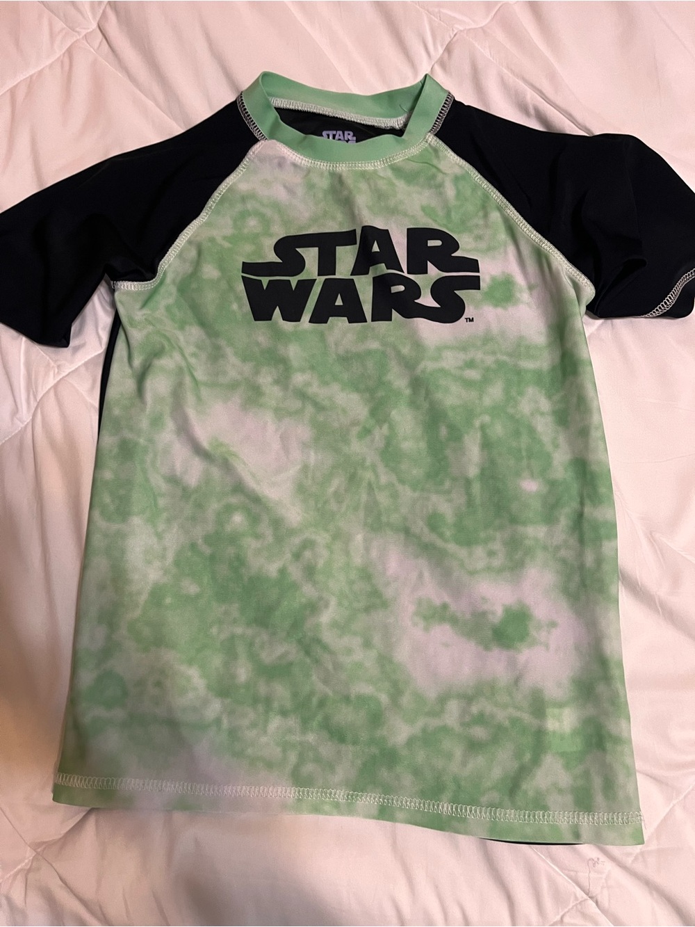 Boy’s Star Wars Mint and Black Rash Guard Pullover